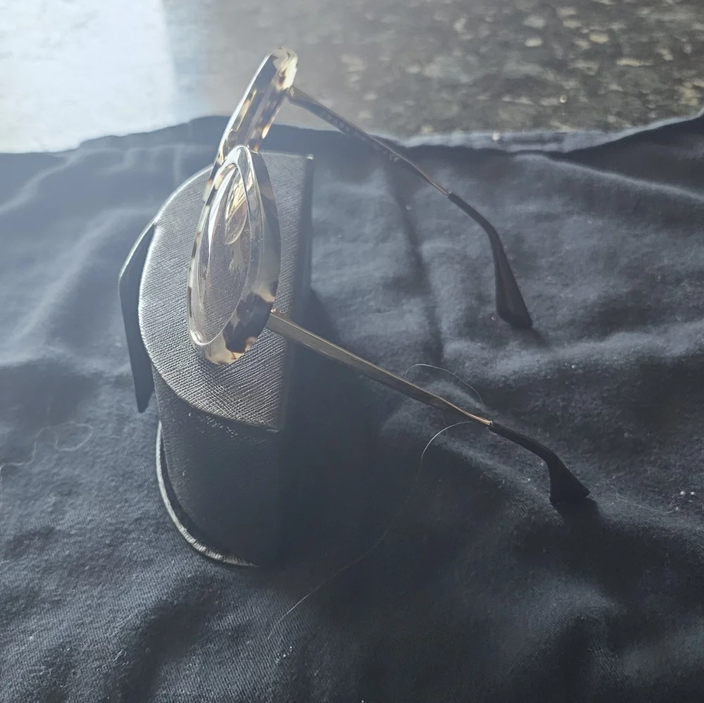 Prada Tortise Shell Round Sunglasses - Picture 3 of 4